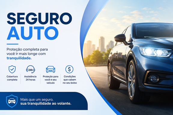 Seguro automotivo moderno com proteção completa, assistência 24 horas e cobertura de veículos em diferentes situações do dia a dia